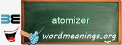 WordMeaning blackboard for atomizer